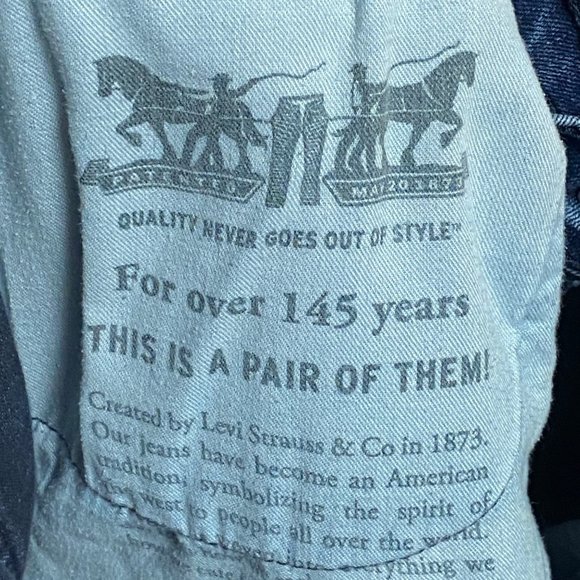 Levi's Men's 559 Relaxed Straight Dark Wash Jeans Size 36/30 - Picture 8 of 9